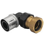 Codo racor loco ppsu, referencia P-K208017LP-L de la series Klimapress PPSU LP de Heliroma. Medidas:16x3/4.